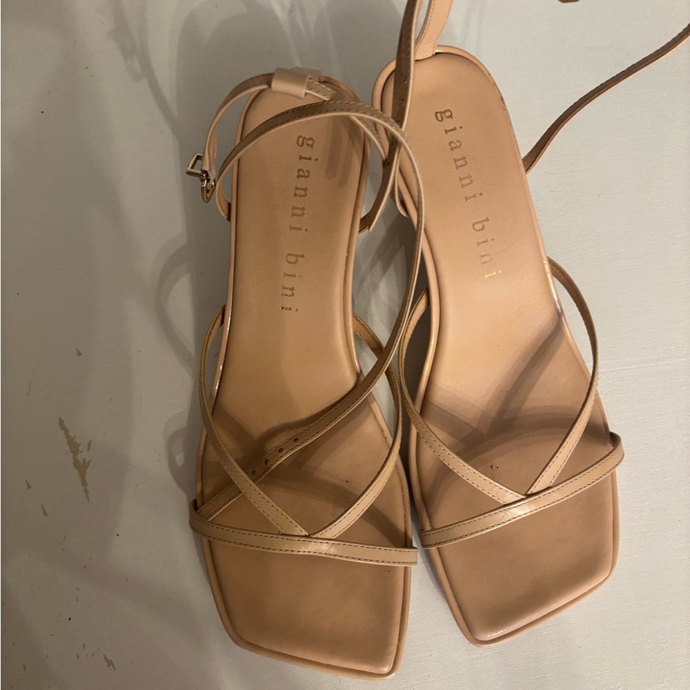 Gianni Bini Nude Kitten Sandals